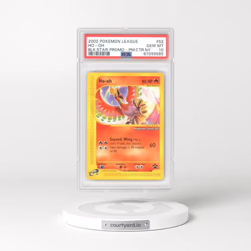 2002 Pokémon League Promo Black Star #52 HO-Oh - Pokemon Center NY (PSA 10 GEM MINT)