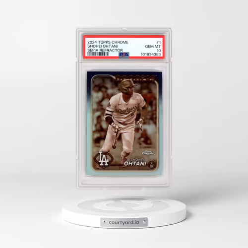 2024 Topps Chrome #1 Shohei Ohtani - Sepia Refractor (PSA 10 GEM MINT)