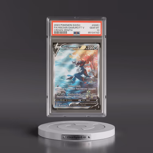2023 Pokémon Sword and Shield Crown Zenith #GG51 Hisuian Samurott V - Holo Full Art (PSA 10 GEM MINT