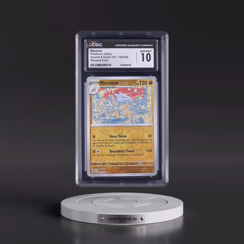 2023 Scarlet & Violet 151 - MEW EN #105/165 Marowak - Reverse Holo (CGC 10 GEM MINT)