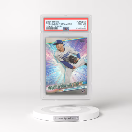 2024 Topps Stars of MLB #SMLB57 Yoshinobu Yamamoto - Series 2 (PSA 10 GEM MINT)