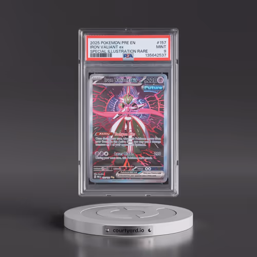2025 Pokémon Pre EN-Prismatic Evolutions #157 Iron Valiant EX - Holo Special Illustration Rare (PSA