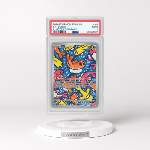 2024 Pokémon Twm EN-Twilight Masquerade #186 Tatsugiri - Illustration Rare (PSA 9 MINT)