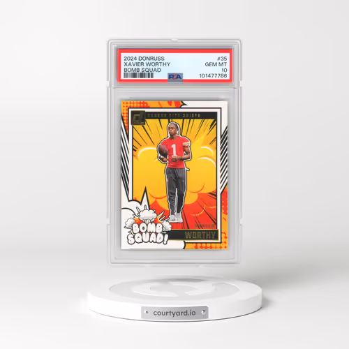 2024 Panini Donruss Bomb Squad #35 Xavier Worthy (PSA 10 GEM MINT)