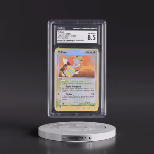 2003 EX Sandstorm (2003 Copyright, w/ "e" Symbol) #53/100 Volbeat - Reverse Holo (CGC 8.5 NM-MT+)