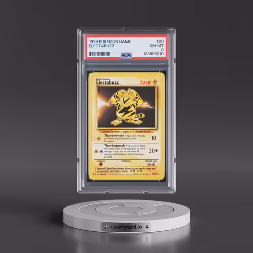 1999 Pokémon Game #20 Electabuzz (PSA 8 NM-MT)