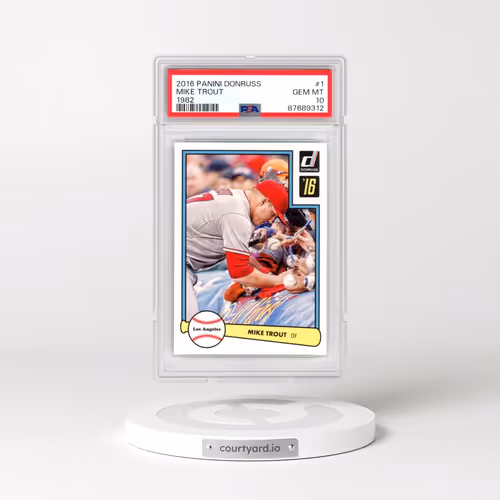2016 Panini Donruss 1982 #1 Mike Trout (PSA 10 GEM MINT)