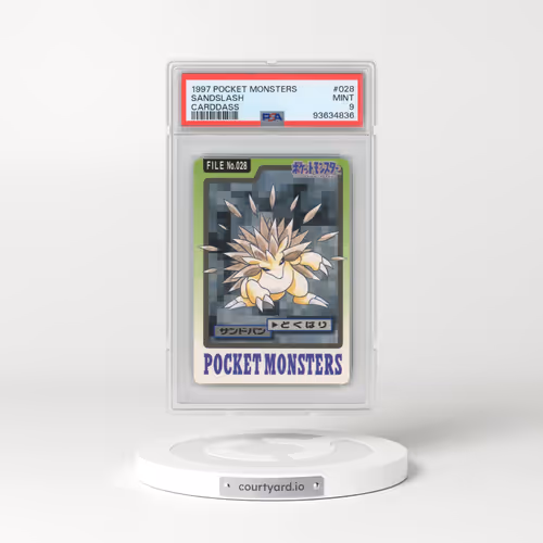 1997 Pocket Monsters Carddass #028 Sandslash (PSA 9 MINT)