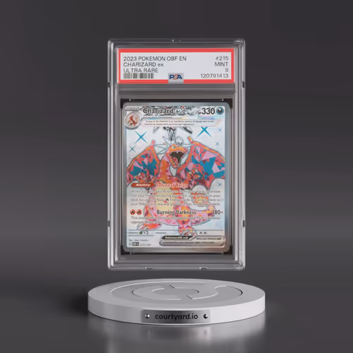 2023 Pokémon Obf EN-Obsidian Flames #215 Charizard EX - Holo Ultra Rare (PSA 9 MINT)