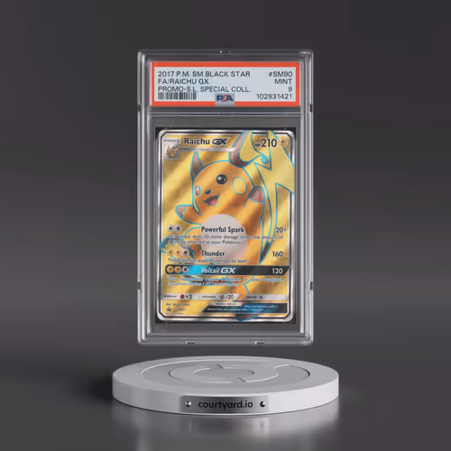 2017 Pokémon SM Black Star Promo #SM90 Raichu GX - Holo Full Art Shining Legends Special Collection