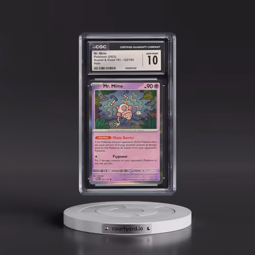 2023 Scarlet & Violet 151 - MEW EN #122/165 Mr. Mime - Holo (CGC 10 GEM MINT)