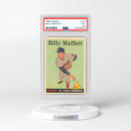 1958 Topps #143 Billy Muffett (PSA 3.5 VG+)