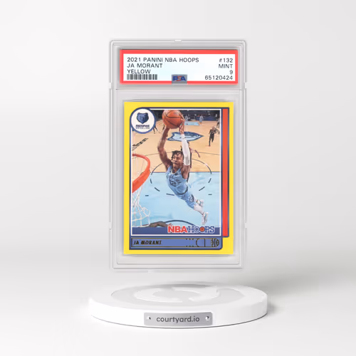 2021 Panini NBA Hoops #132 Ja Morant - Yellow (PSA 9 MINT)