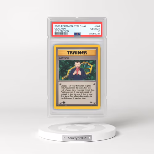 2000 Pokémon Gym Challenge #104 Giovanni - 1st Edition (PSA 10 GEM MINT)