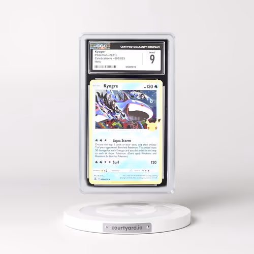 2021 Celebrations #003/025 Kyogre - Holo (CGC 9 MINT)