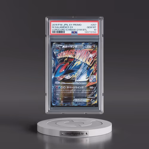2016 Pokémon XY Promo #257 M Salamence EX - Holo Corocoro Ichiban! M Salamence Gym Battle (PSA 10 GE