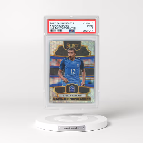 2017 Panini Select Unlimited Potential #UP-10 Kylian Mbappe (PSA 9 MINT)
