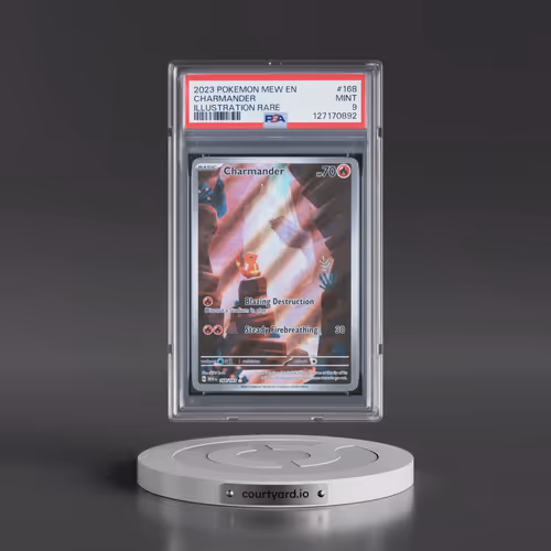 2023 Pokémon Mew EN-151 #168 Charmander - Illustration Rare (PSA 9 MINT)