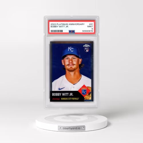 2022 Topps Chrome Platinum Anniversary #61 Bobby Witt Jr. (PSA 9 MINT)