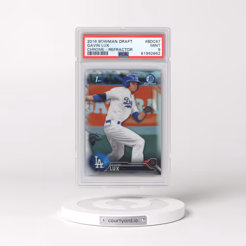 2016 Bowman Draft #BDC67 Gavin Lux - Chrome-Refractor (PSA 9 MINT)