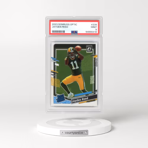 2023 Panini Donruss Optic #239 Jayden Reed (PSA 9 MINT)