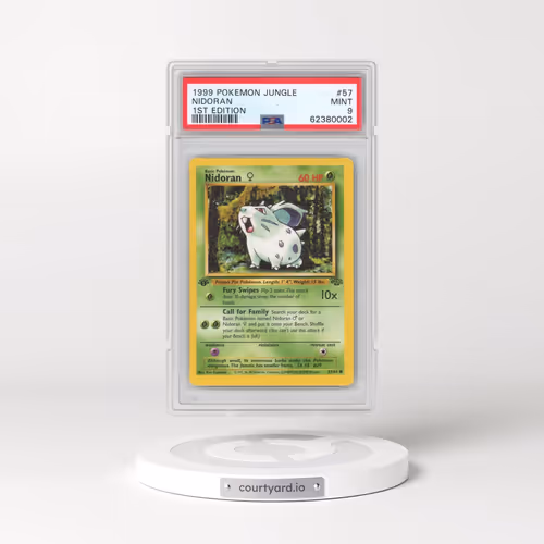 1999 Pokémon Jungle #57 Nidoran - 1st Edition (PSA 9 MINT)