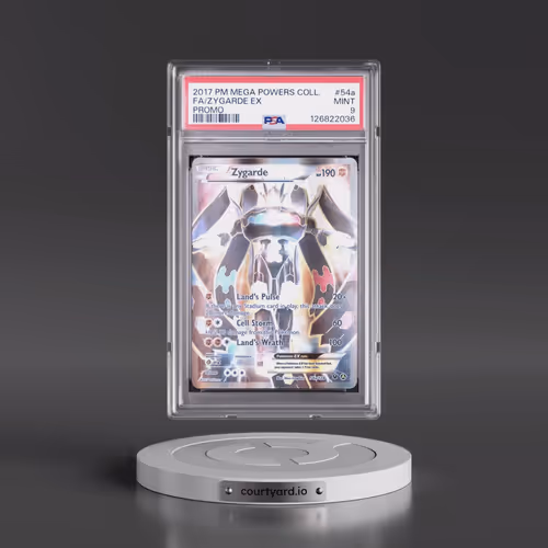 2017 Pokémon Mega Powers Collection Promo #54a Zygarde EX - Holo Full Art (PSA 9 MINT)