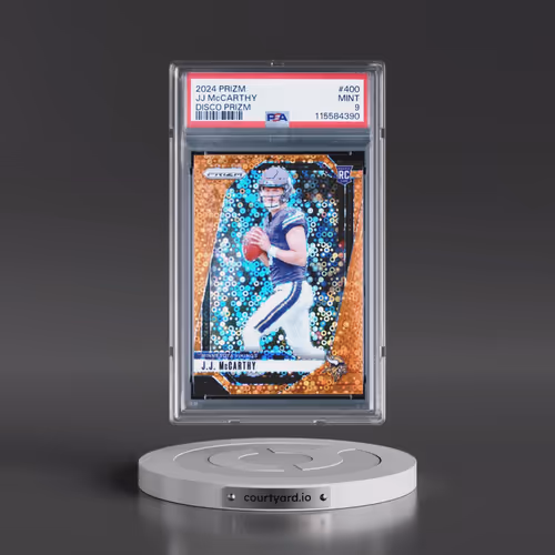 2024 Panini Prizm #400 JJ McCarthy - Disco Prizm (PSA 9 MINT)