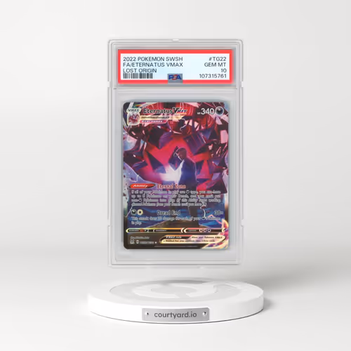 2022 Pokémon Sword & Shield Lost Origin #TG22 Eternatus Vmax - Full Art (PSA 10 GEM MINT)