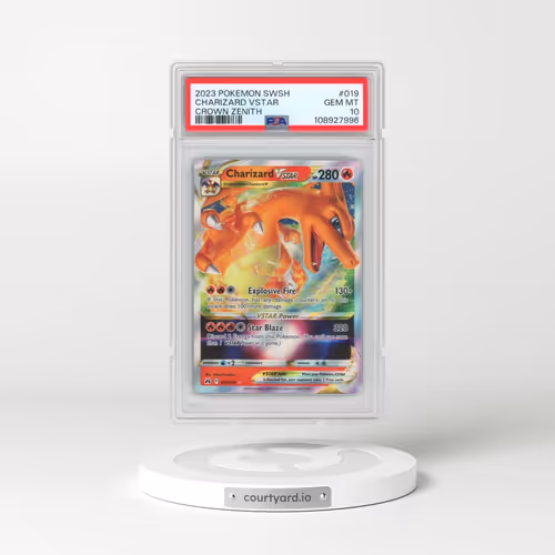 2023 Pokémon Sword and Shield Crown Zenith #019 Charizard Vstar (PSA 10 GEM MINT)