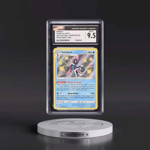 2021 Shining Fates #SV027/SV122 Inteleon - Shiny Vault Holo (CGC 9.5 MINT+)