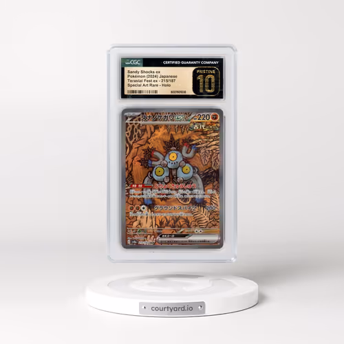 2024 Pokémon Sv8a-Terastal Fest EX #215 Sandy Shocks EX - Holo Special Art Rare (CGC 10 PRISTINE)