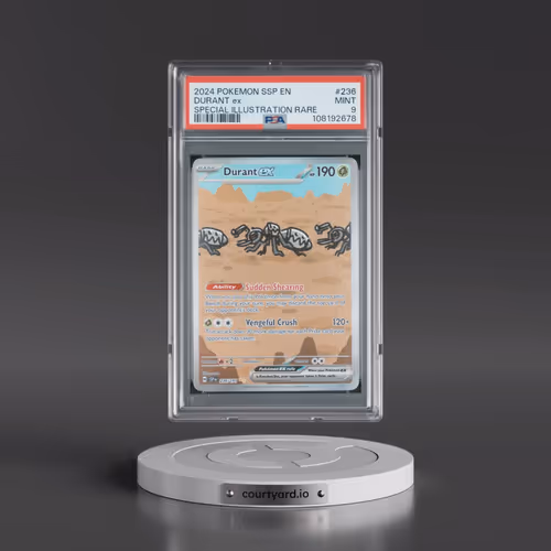 2024 Pokémon Ssp EN-Surging Sparks #236 Durant EX - Holo Special Illustration Rare (PSA 9 MINT)