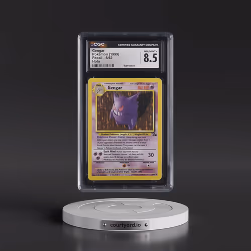 1999 Fossil #5/62 Gengar - Galaxy Star Holo (CGC 8.5 NM-MT+)