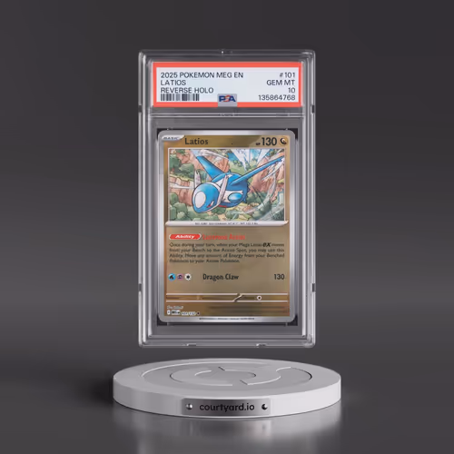 2025 Pokémon Meg EN-Mega Evolution #101 Latios - Reverse Holo (PSA 10 GEM MINT)