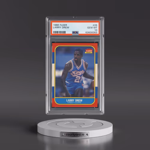 1986 Fleer #25 Larry Drew (PSA 10 GEM MINT)