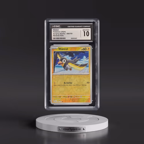 2024 Surging Sparks - SSP EN #066/191 Wattrel - Reverse Holo (CGC 10 GEM MINT)