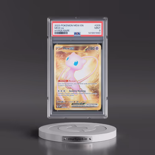 2023 Pokémon Mew EN-151 #205 Mew EX - Holo Hyper Rare (PSA 9 MINT)