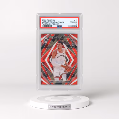 2023 Panini Phoenix Paragon #13 Victor Wembanyama - Red Ice (PSA 10 GEM MINT)