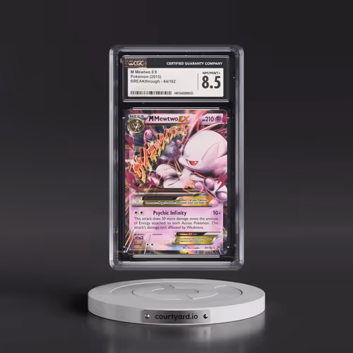 2015 BREAKthrough #64/162 M Mewtwo EX - Holo (CGC 8.5 NM-MT+)