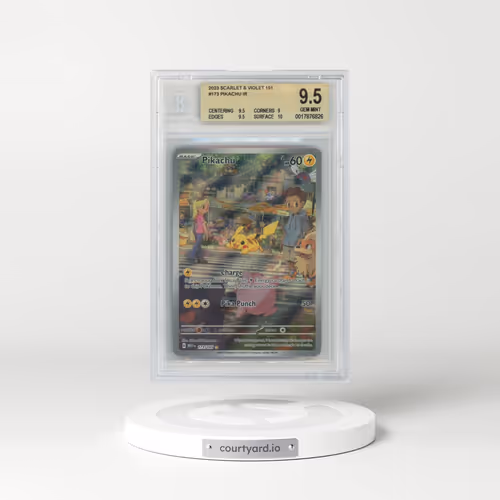 2023 Scarlet & Violet 151 - MEW EN #173 Pikachu - Illustration Rare (BGS 9.5 GEM MINT)