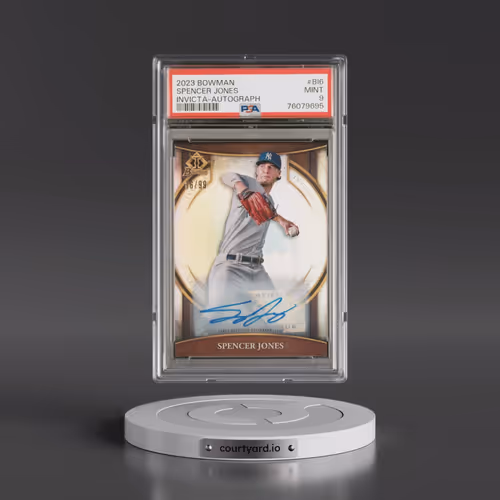 2023 Bowman Invicta #BI6 Spencer Jones - Autograph (PSA 9 MINT)