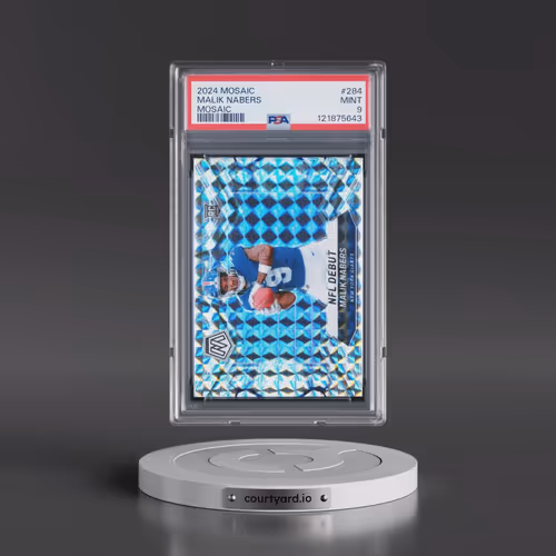2024 Panini Mosaic #284 Malik Nabers - Mosaic (PSA 9 MINT)