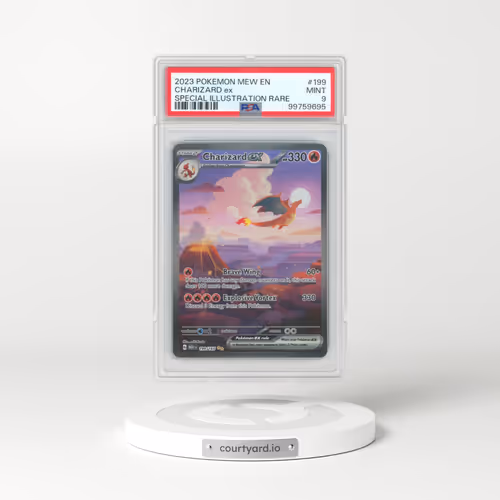 2023 Pokémon Mew EN-151 #199 Charizard EX - Holo Special Illustration Rare (PSA 9 MINT)