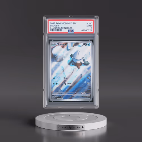 2025 Pokémon Meg EN-Mega Evolution #140 Snover - Illustration Rare (PSA 9 MINT)