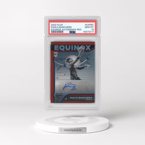 2022 Panini Flux Equinox Autographs #EAPBC Paolo Banchero - Red (PSA 10 GEM MINT)