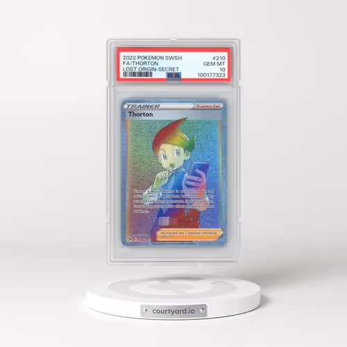 2022 Pokémon Sword & Shield Lost Origin #210 Thorton - Full Art Secret (PSA 10 GEM MINT)