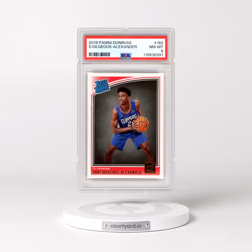 2018 Panini Donruss #162 Shai Gilgeous-Alexander (PSA 8 NM-MT)