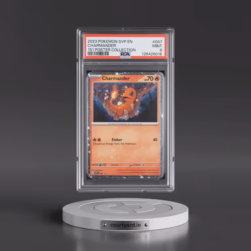 2023 Pokémon Svp EN-SV Black Star Promo #047 Charmander - 151 Poster Collection (PSA 9 MINT)
