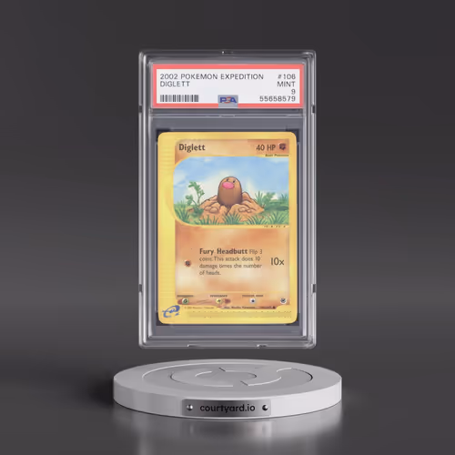 2002 Expedition #106 Diglett - e-Card Symbol (PSA 9 MINT)